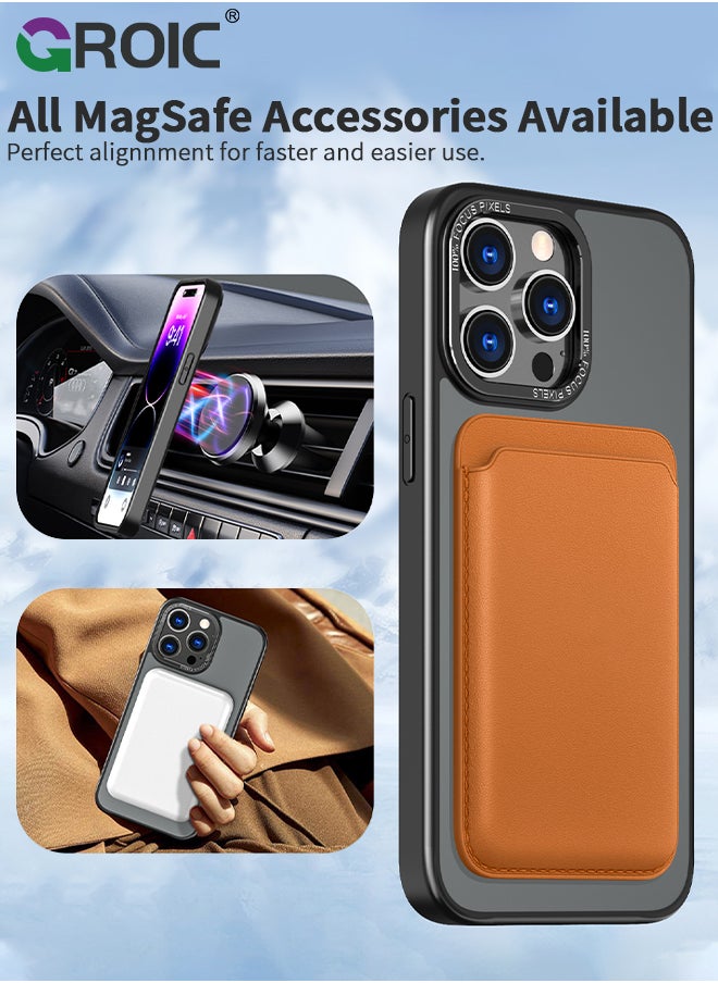 GROIC - iPhone 15 Case with Magnetic Invisible Stand, Compatible with MagSafe,Translucent Phone Cover with Lens Protection,iPhone 15 Phone Shell - Image 1