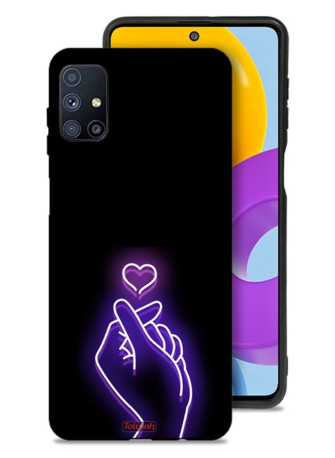 Tolwak غطاء حماية لهاتف Samsung Galaxy M51 بتصميم قلب صغير  - Image 1