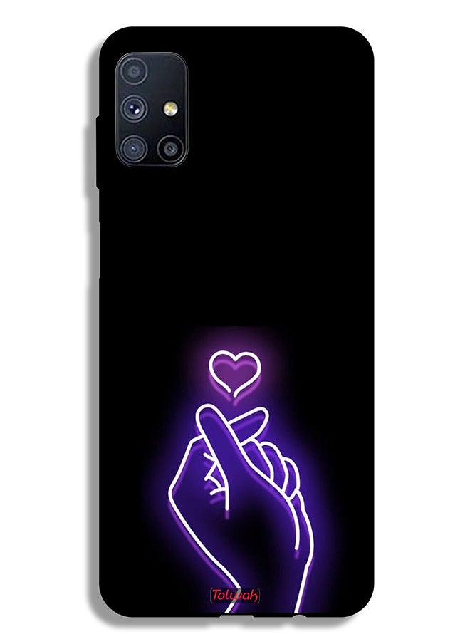 Tolwak غطاء حماية لهاتف Samsung Galaxy M51 بتصميم قلب صغير  - Image 2