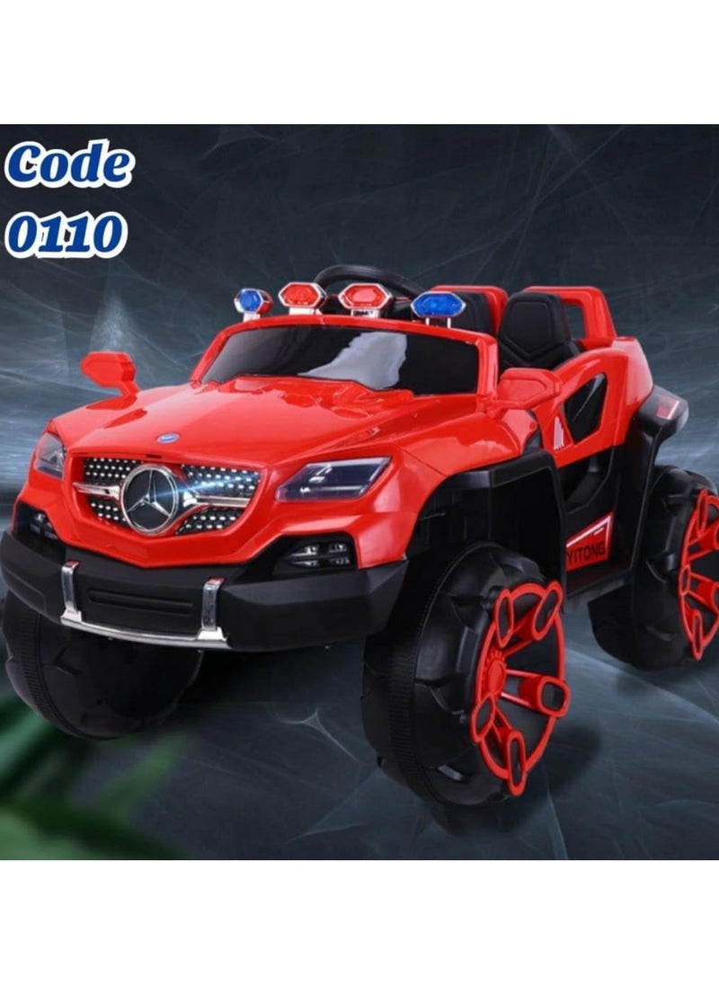 6 Motors Electric Ride On Car for Kids, 4x4 Multi-Color Electric Ride On Car for Kids, (Red)