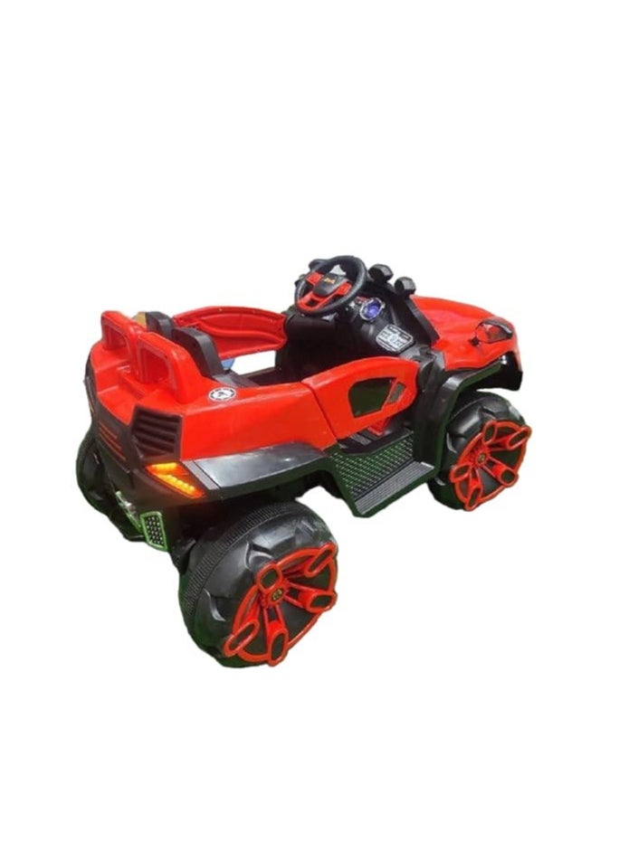 6 Motors Electric Ride On Car for Kids, 4x4 Multi-Color Electric Ride On Car for Kids, (Red)
