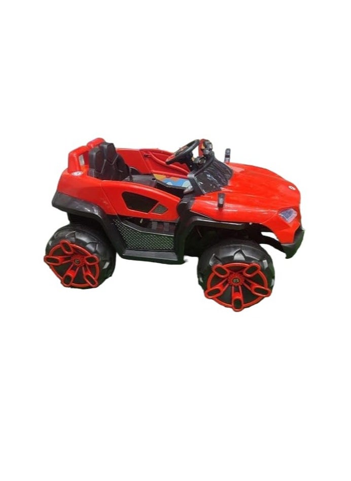 6 Motors Electric Ride On Car for Kids, 4x4 Multi-Color Electric Ride On Car for Kids, (Red)