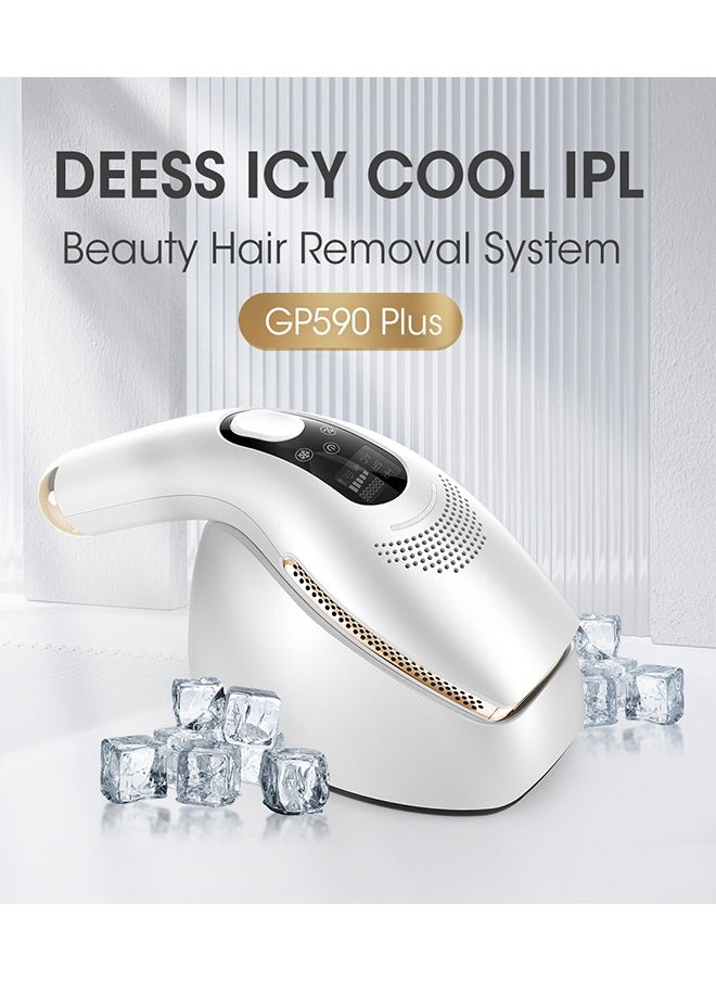 كينسي بيوتي DEESS1 GP590 PLUS GP590 PLUS ومضات غير محدودة جهاز إزالة الشعر بالليزر غير المؤلم الدائم بالليزر IPL، جهاز إزالة الشعر بمصباح 1*HR  - Image 2