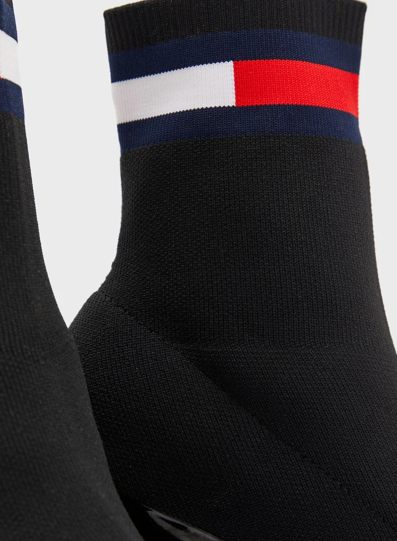 TOMMY HILFIGER Flag Sock Ankle Boot