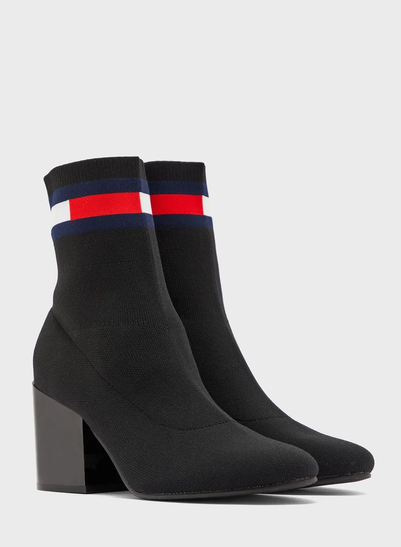 TOMMY HILFIGER Flag Sock Ankle Boot