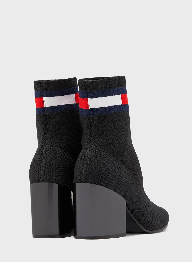 TOMMY HILFIGER Flag Sock Ankle Boot