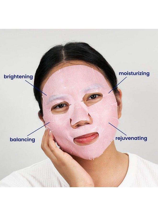 FACETORY I Pinky Promise Antioxidant Sheet Mask With Probiotics And Beet Root Extract Soft Formfitting Face Mask For Acneprone Skin Rejuvenating Strengthening Balancing (Pack Of 5) - Image 4