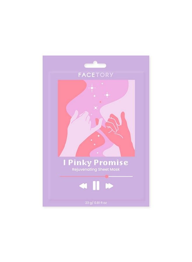 FACETORY I Pinky Promise Antioxidant Sheet Mask With Probiotics And Beet Root Extract Soft Formfitting Face Mask For Acneprone Skin Rejuvenating Strengthening Balancing (Pack Of 5) - Image 3