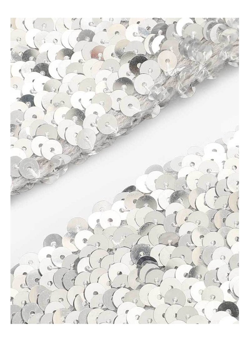 Fashion Sequin Long Gloves for Women and Girls, Party Fingerless Elastic Dress-Up Gloves, Stylish Costume Accessories for Special Occasions - Image 3