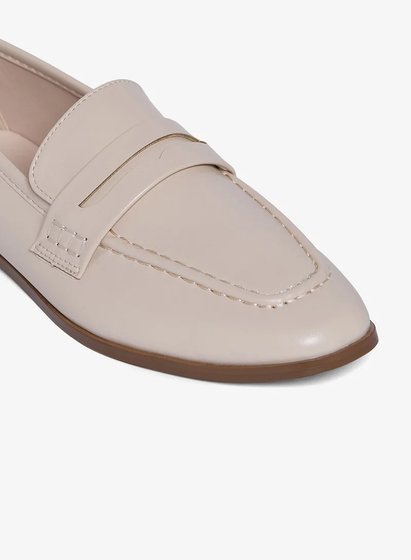 Geoomnii BEIGE Geoomnii Closed Flat Shoes for Women – Comfortable Slip-On Ballet Flats for Office, Daily Wear & Casual Use for Women | Best Price UAE