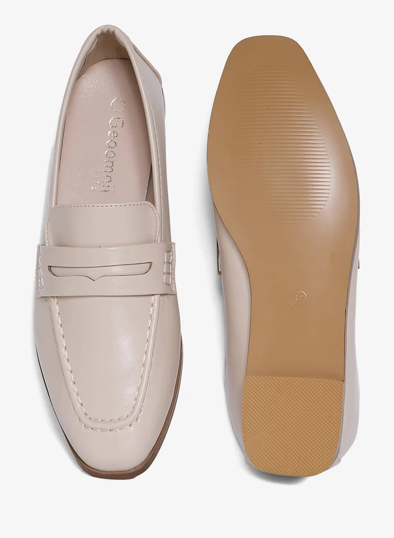 Geoomnii BEIGE Geoomnii Closed Flat Shoes for Women – Comfortable Slip-On Ballet Flats for Office, Daily Wear & Casual Use for Women | Best Price UAE