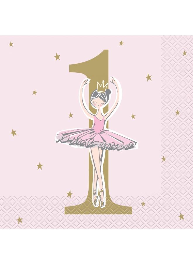 Unique مناديل عيد الميلاد الأول بموضوع باليرينا - Image 2