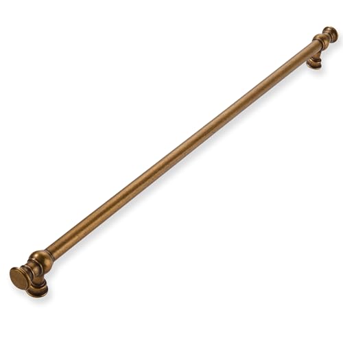 ZAUYX 1Pack 18inch457mm Hole Center Appliance Pulls Antique Brass Cabinet Pulls Solid Heavy Duty Kitchen Cabinet Hardware for Cupboard Drawer Pulls Cabinet Handle - Image 1