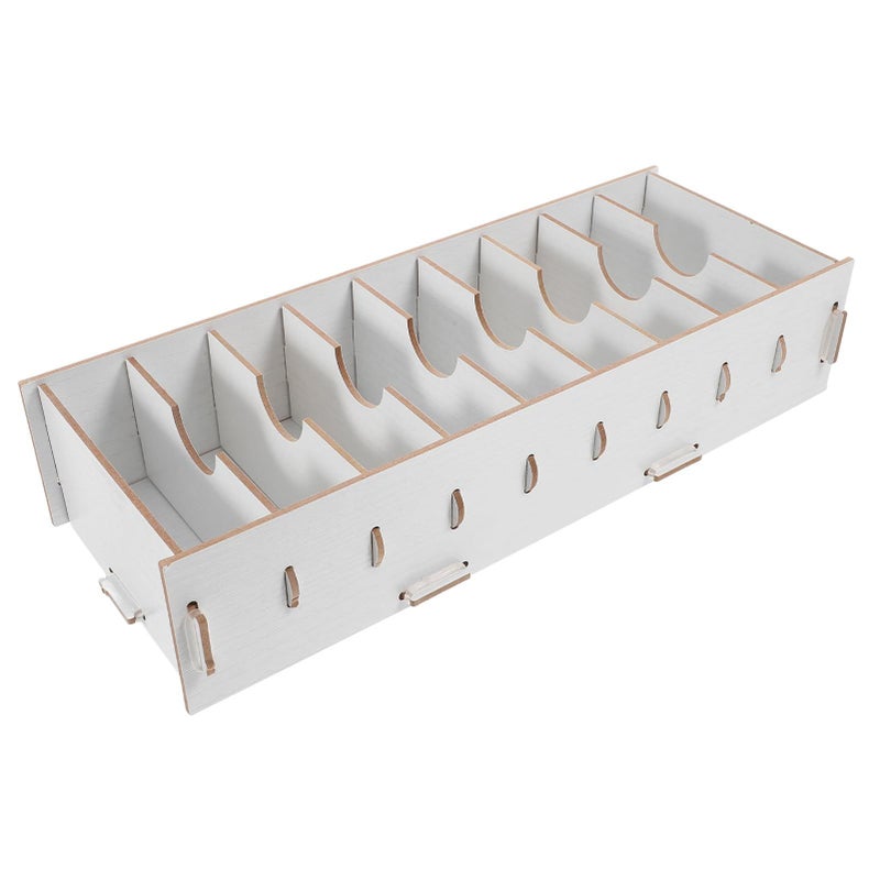 Wooden Business Card Holder Stylish Name Card Organizer Elegant Office Desktop - Image 2