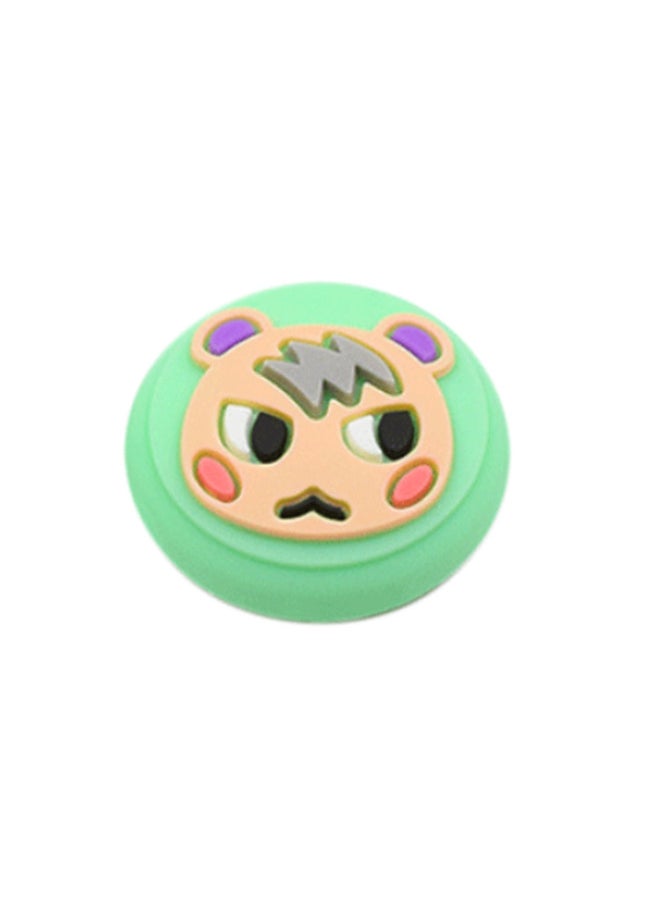 Generic - Switch Rocker Cap Silicone Cap Game Cap Key Protection Cap Nintendo Animal Mori Bear-Product Color:Leaves White And Blue - Image 1