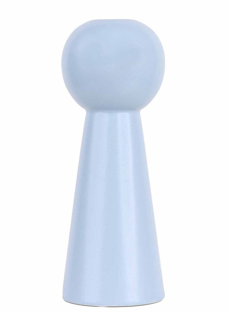 Prickly Pear Blue Tall Ceramic Vase  - Image 2
