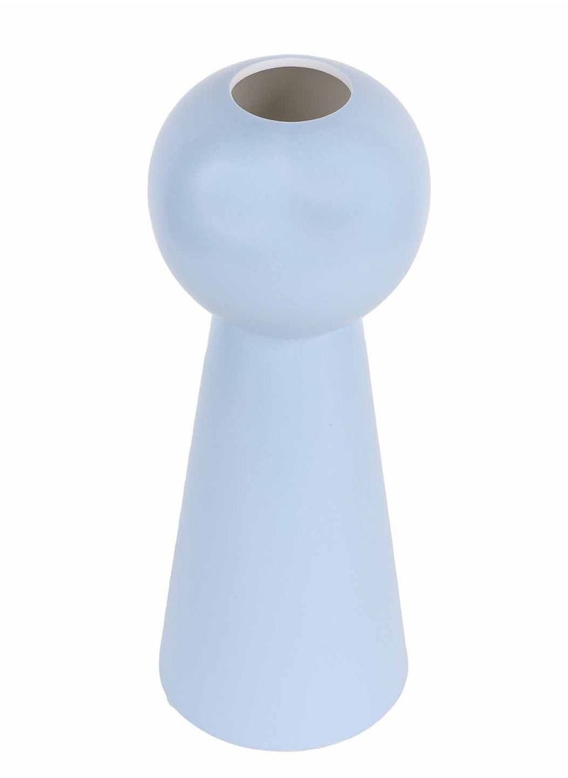 Prickly Pear Blue Tall Ceramic Vase  - Image 4