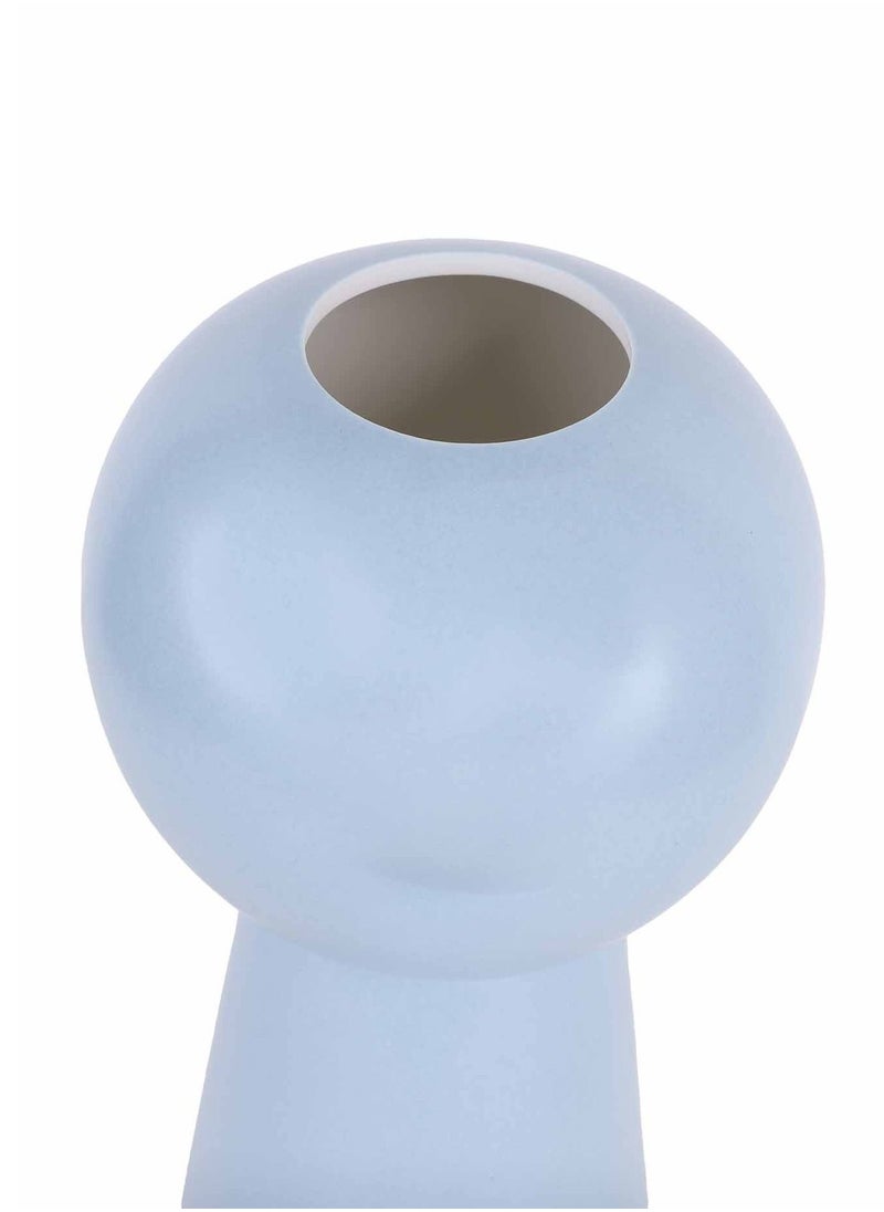 Prickly Pear Blue Tall Ceramic Vase  - Image 5