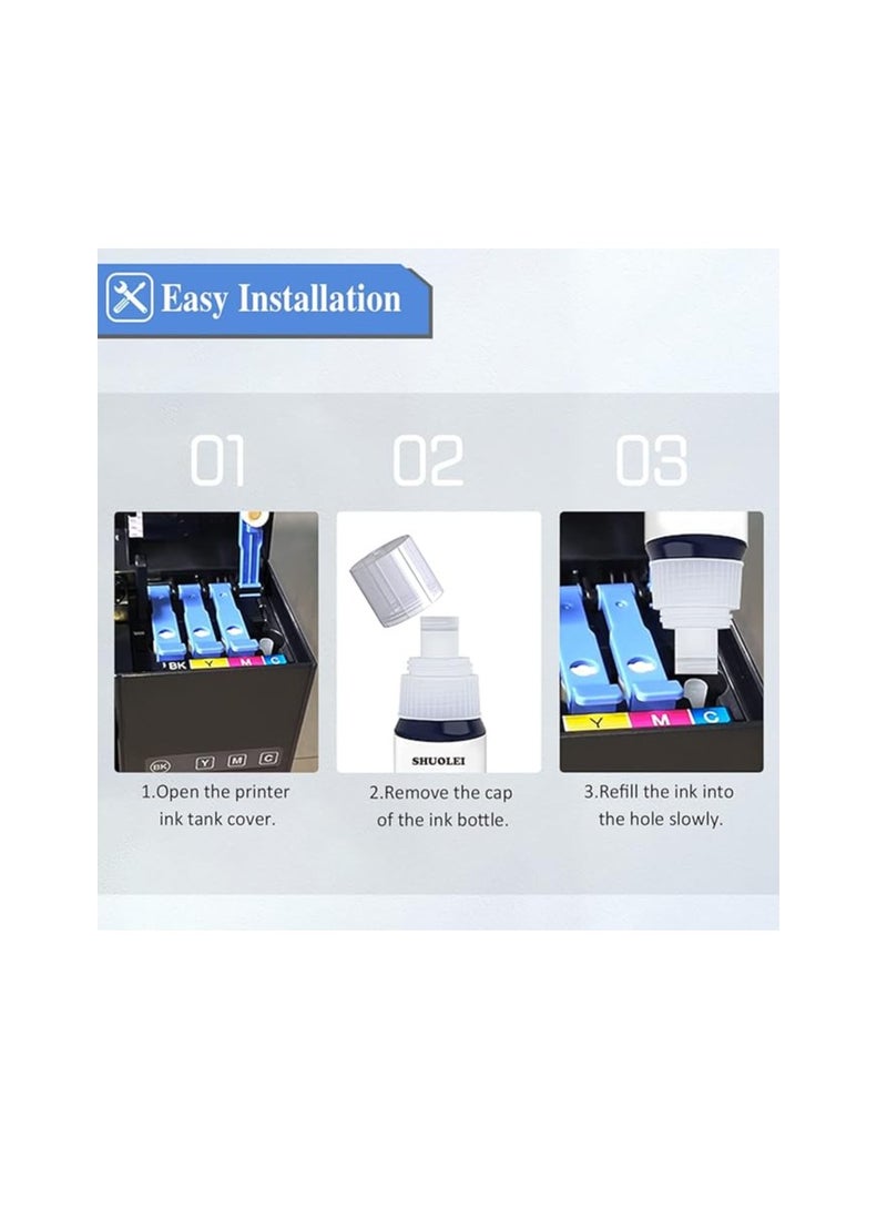 Terabyte 110S ink  127ml for EcoTank for EPSON Black Double for M1100/M1120/ M1140/M1170/M1180/ M2120/M2140/M2170/ M3140/M3170/M3180 (PACK OF 2) - Image 5