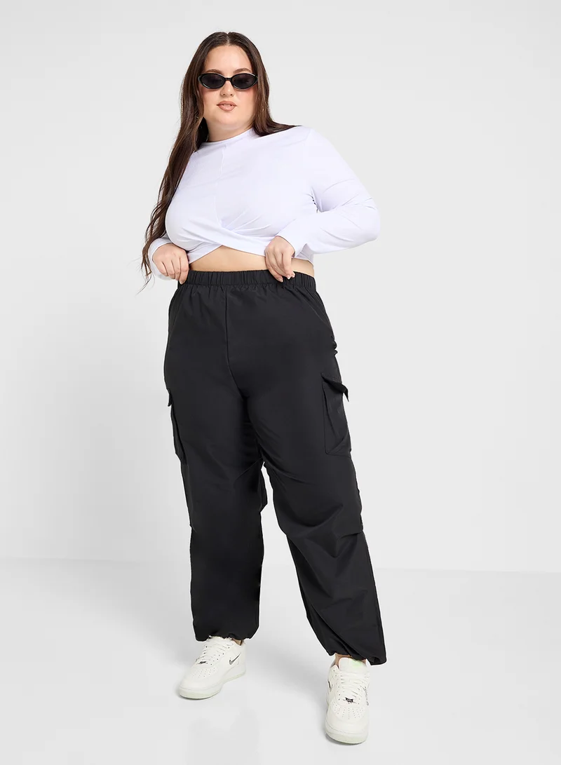 جينجر بلس Wide Leg Pull On Pants