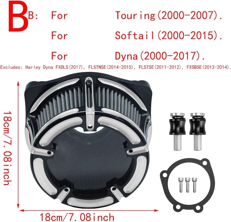 Wivplex Clear Air Cleaner Filter Kit for Harley Motorcycles - Image 2