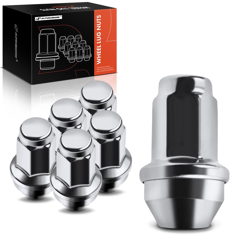 A-Premium A-Premium 6PCS M14-2.0 Wheel Lug Nuts Cone Seat Compatible with Ford F-150 F150 2001-2014 Expedition 2003-2014 Lincoln Navigator Replace# 4L3Z-1012-A 7L1Z-1012-A 611-288 14x2.0mm  - Image 1