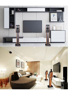 FlashHawk 70cm Speaker Stand - Supports 100 lbs, Adjustable Spikes, Compatible with Bose, Polk, Sony, Yamaha, Pioneer and Others  - Image 2