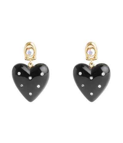COACH Vintage Charms Signature Puffy Heart Drop Earrings