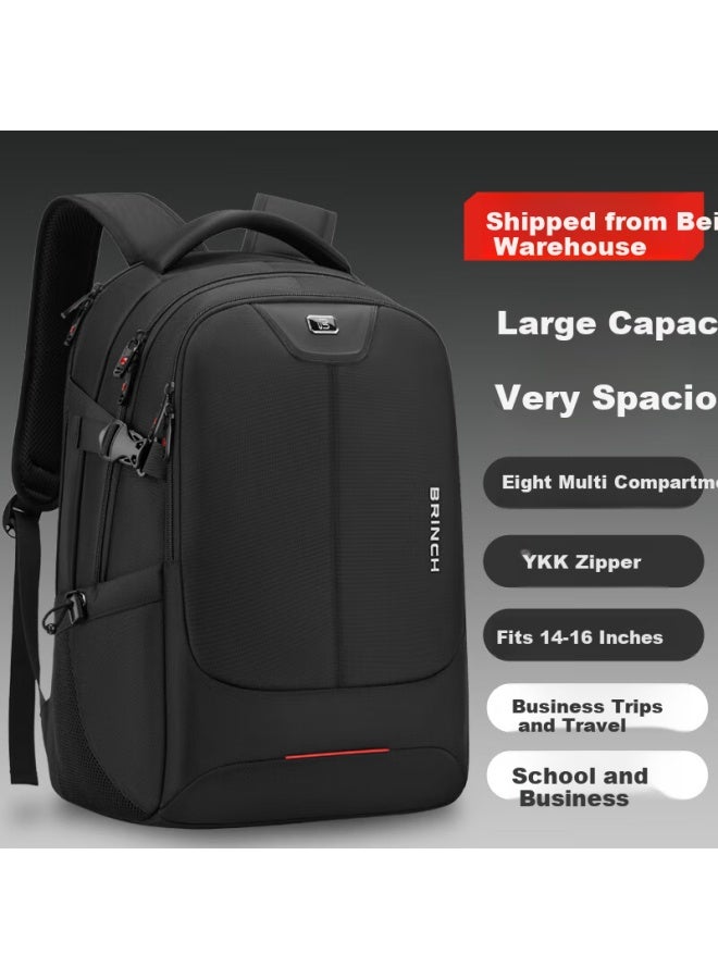 Brinch Men's Backpack 14/16 Inch High-end Business Travel Lightweight Commuter Large Capacity Laptop Bag - Image 1