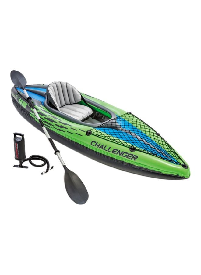 INTEX Inflatable Challenger K1 Boat Set 108x13x30inch - Image 1