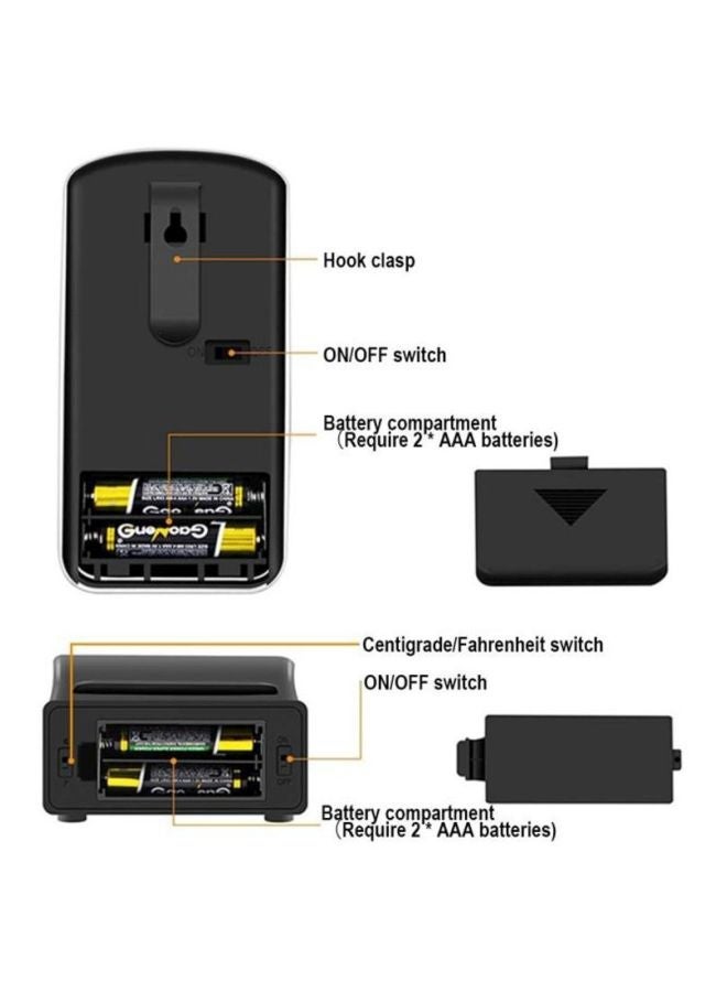 NIBEMINENT 2-Piece Wireless Remote With Dual Probe Digital Oven Thermometer Orange/Black - Image 5
