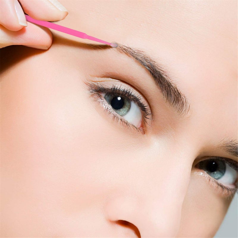 tifanso 400PCS Micro Cotton Swabs, Disposable Eyelash Microswabs for Eyelash Extensions, Lash Brush Applicators Pink(Head Diameter: 2.0mm) - Image 5