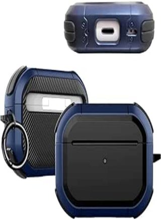 Generic Tough Lee Case Cover for Apple Airpods Pro 2 (2022 / 2nd Generation) (Full Protection, Shock Proof, with Keychain Hook) (Blue) (Front LED Visible) [AIRPODS NOT Included] - pzsku/Z2F9EB7D91BE9B4403247Z/45/_/1715625203/4c37f9e2-1fca-417d-bd73-8c45a1ca8a9f