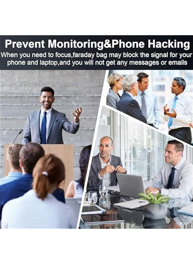 RFID Signal Blocking Bag, Faraday Bag, GPS Car Key Cell Phone Signal FOB Blocker Wallet Shielding Pouch Privacy Protective Case, Car Security Protection, Anti-Theft Pouch, Anti-Tracking Anti-Spying - Image 4