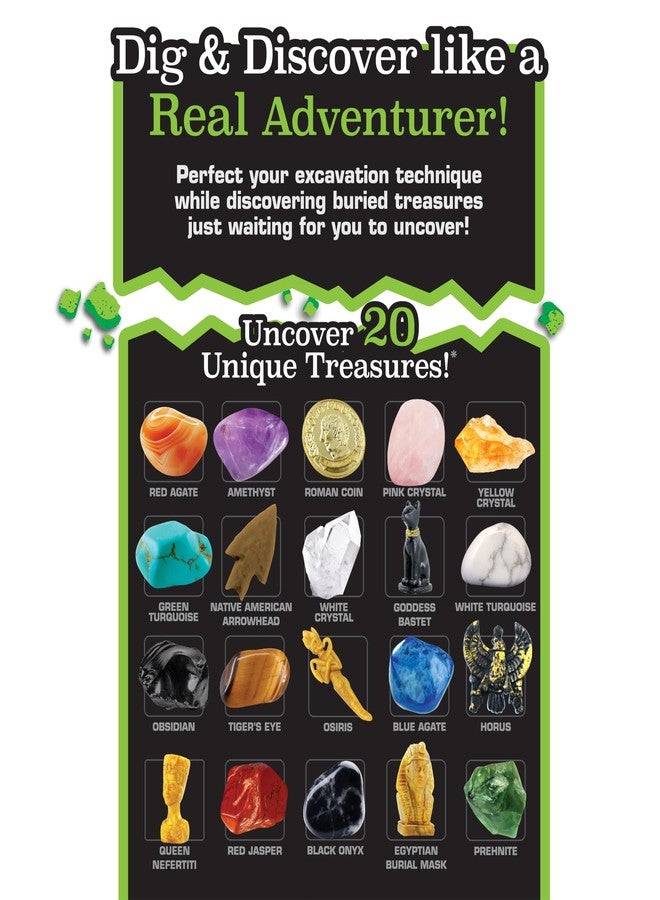ArtSkills Epic Lab Hidden Treasures Dig Kit - Dig Up 20 Artifacts & Gemstones Science Kit for Kids Gift for Boys and Girls - Image 2