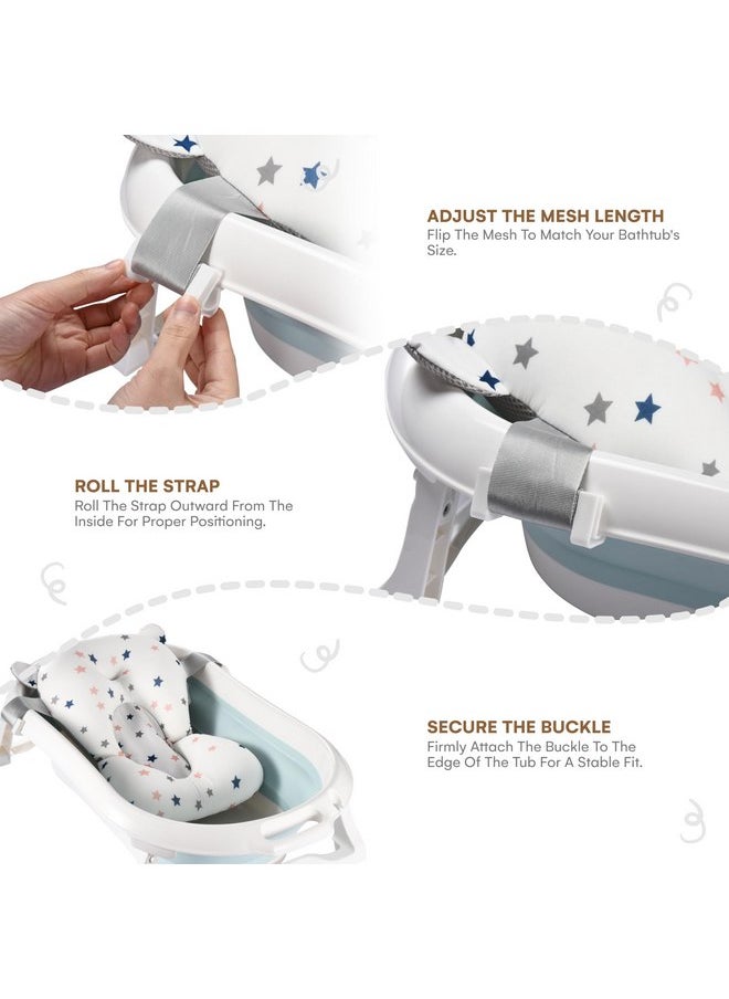 Childlike Behavior - Baby Bath Tub Seat Cushion - Baby Sink Bath Cushion - Bathing Seat Support, Infant or Newborn Bath Pillow Support Mat - Comfort Bathtub Safety Seat Pad - Floating Tub Pillow for Babies or Infants - Image 1