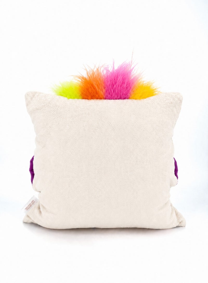 COALICIA TAPO 35×35 cm – Soft Plush Muff Toy and Pillow, Milk Color, Cozy Travel and Home Companion - Image 3
