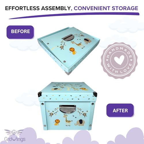GroWings Baby Keepsake Box - Large Memory Storage for Newborns, Suitable for Boys and Girls, Strong, Durable, and Collapsible Gifts - Image 5