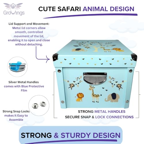 GroWings Baby Keepsake Box - Large Memory Storage for Newborns, Suitable for Boys and Girls, Strong, Durable, and Collapsible Gifts - Image 4