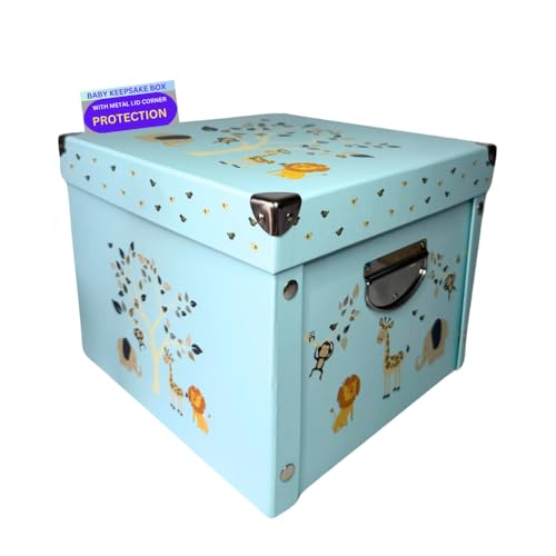 GroWings Baby Keepsake Box - Large Memory Storage for Newborns, Suitable for Boys and Girls, Strong, Durable, and Collapsible Gifts - Image 1