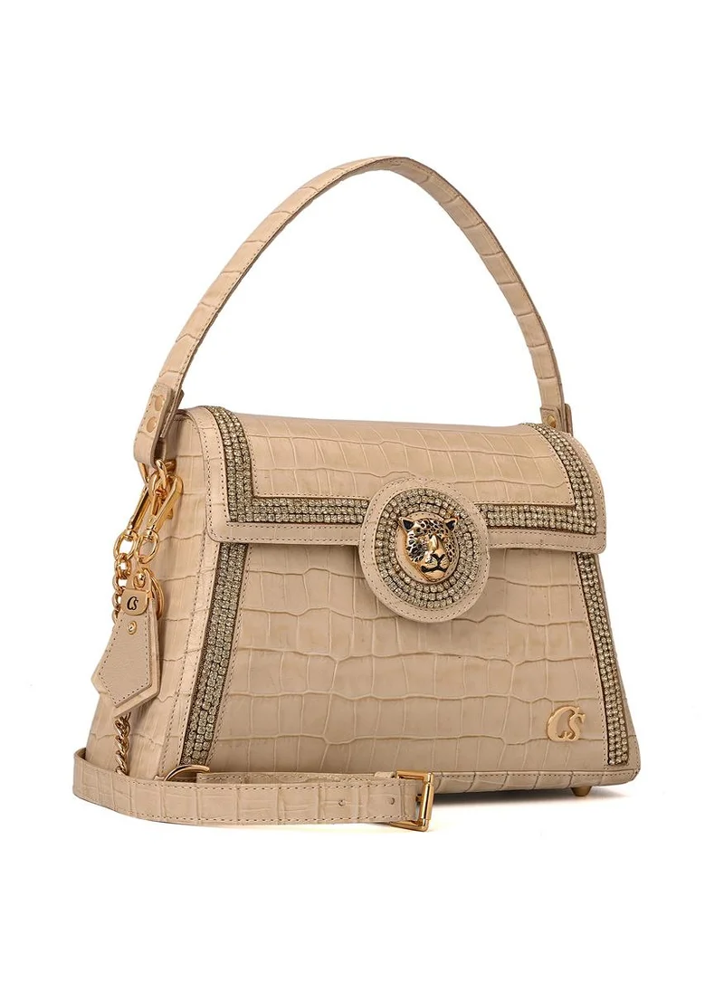 Carmen Steffens Premium Croco Off-White Bag