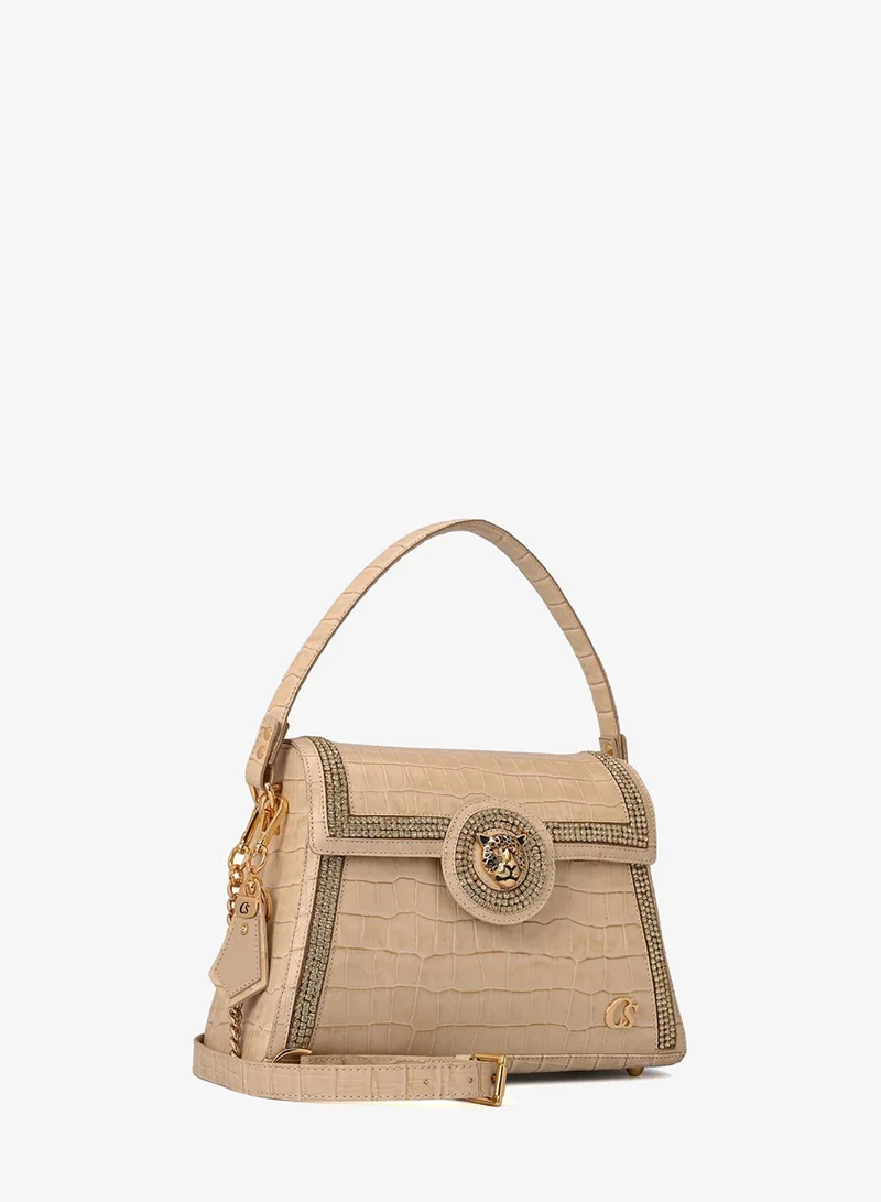 Carmen Steffens Premium Croco Off-White Bag