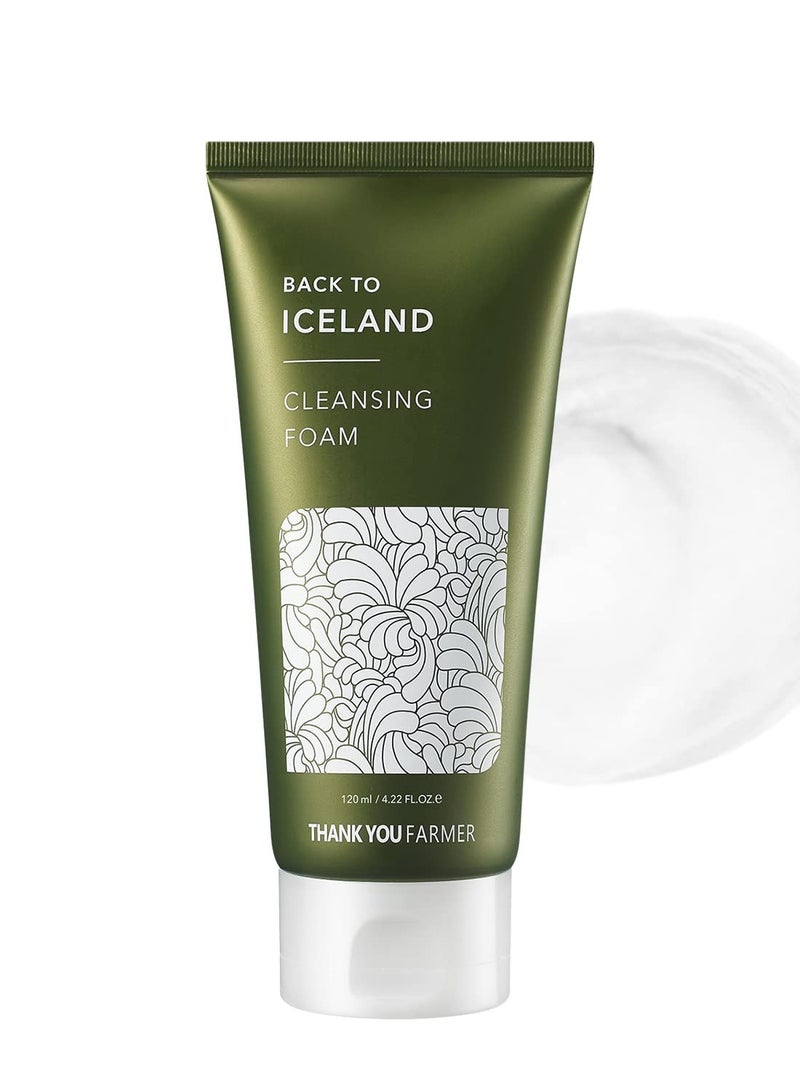 Thank You Farmer Back To Iceland Cleansing Foam 120ml, Korean Skincare, Moisturizing And Soothing  - Image 1