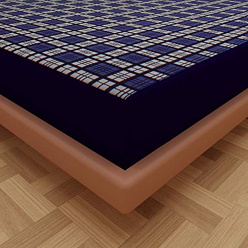 Lithara Water Proof Terry Cloth Printed Mattress Protector 72x30 Inch for Single Bed | Water Resistant Fitted Mattress Cover (Blue_Pack of 1) - Image 3