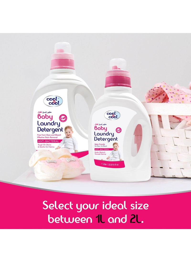 Cool & Cool Baby Laundry Detergent 4 x 1L  - Image 2