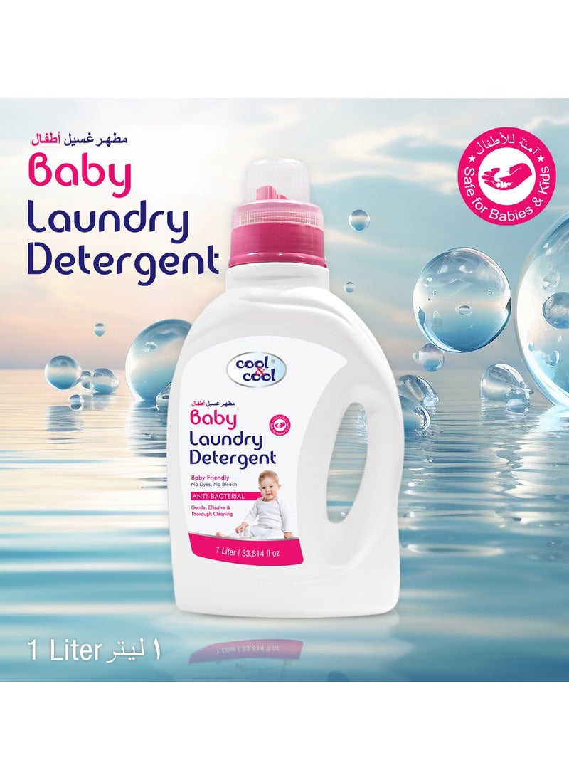 Cool & Cool Baby Laundry Detergent 4 x 1L  - Image 3