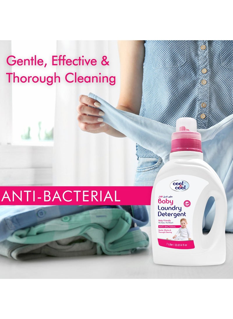 Cool & Cool Baby Laundry Detergent 4 x 1L  - Image 4