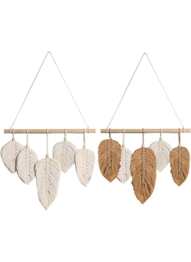 Home Gallery - Leaf Macrame Wall Hanging Handmade - Image 1