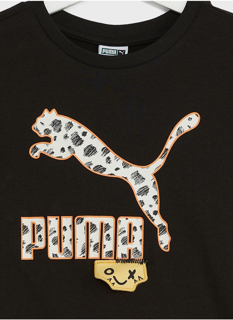 PUMA - Kids Classics Mix Match T-Shirt - Image 1
