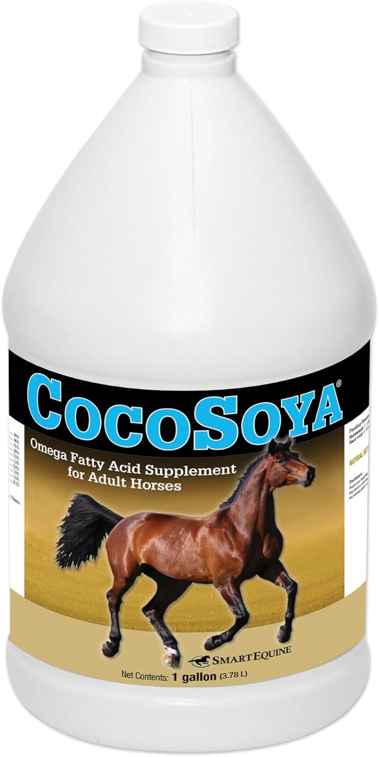 SmartEquine CocoSoya Oil | Oil for Skin and Coat | Contains Soybean and Coconut Oil for Overall Coat Shine and Horse Health | Nourishing Fatty Acids for a Lustrous Appearance | 1 Gallon - Image 1